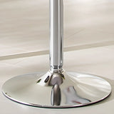 Minimalist Small Round Pedestal Pine Wood Brown Bar Table Image - 12