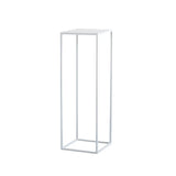 Minimalist Square 1 Tier Metal Frame Black Plant Stand Image - 4