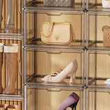 Minimalist Stackable Acrylic Clear Shoe Storage Box Image - 11