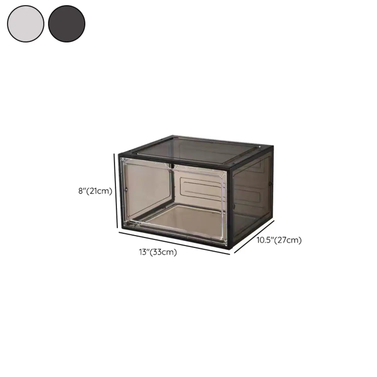Minimalist Stackable Acrylic Clear Shoe Storage Box Image - 15