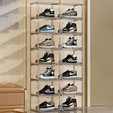 Minimalist Stackable Acrylic Clear Shoe Storage Box Image - 7