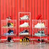 Minimalist Stackable Clear Acrylic Shoe Storage Box Image - 10