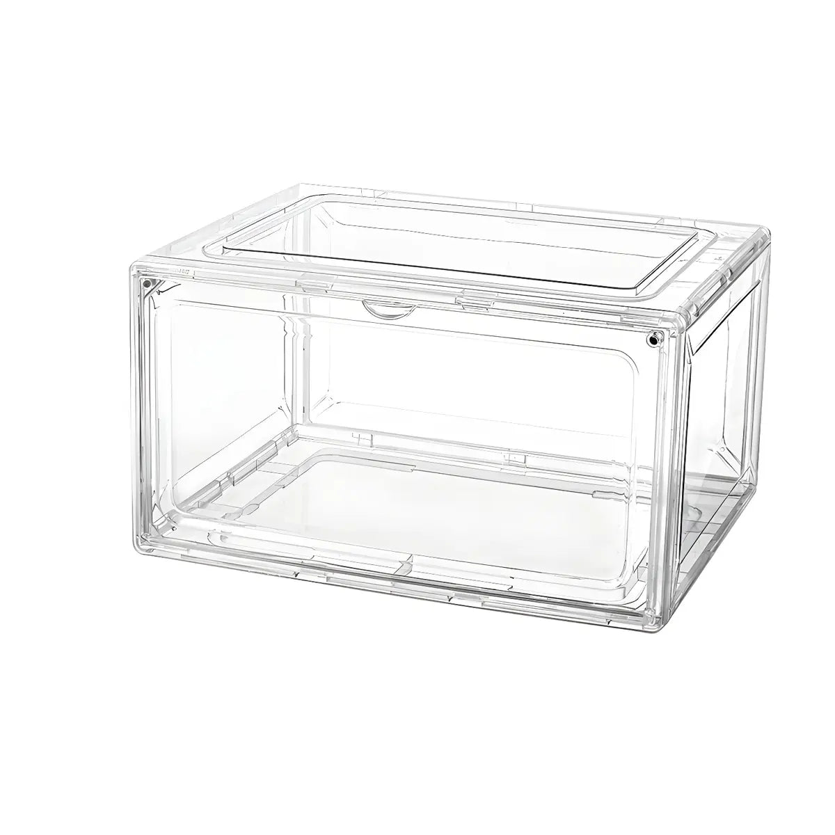Minimalist Stackable Clear Acrylic Shoe Storage Box Image - 11