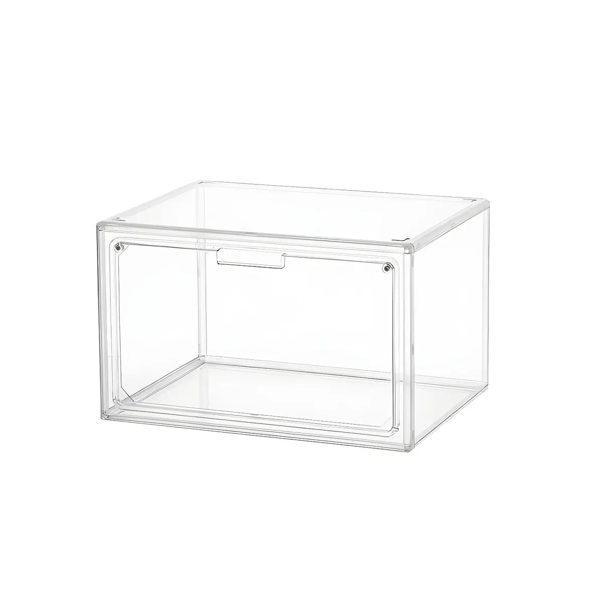 Minimalist Stackable Clear Acrylic Shoe Storage Box Image - 2