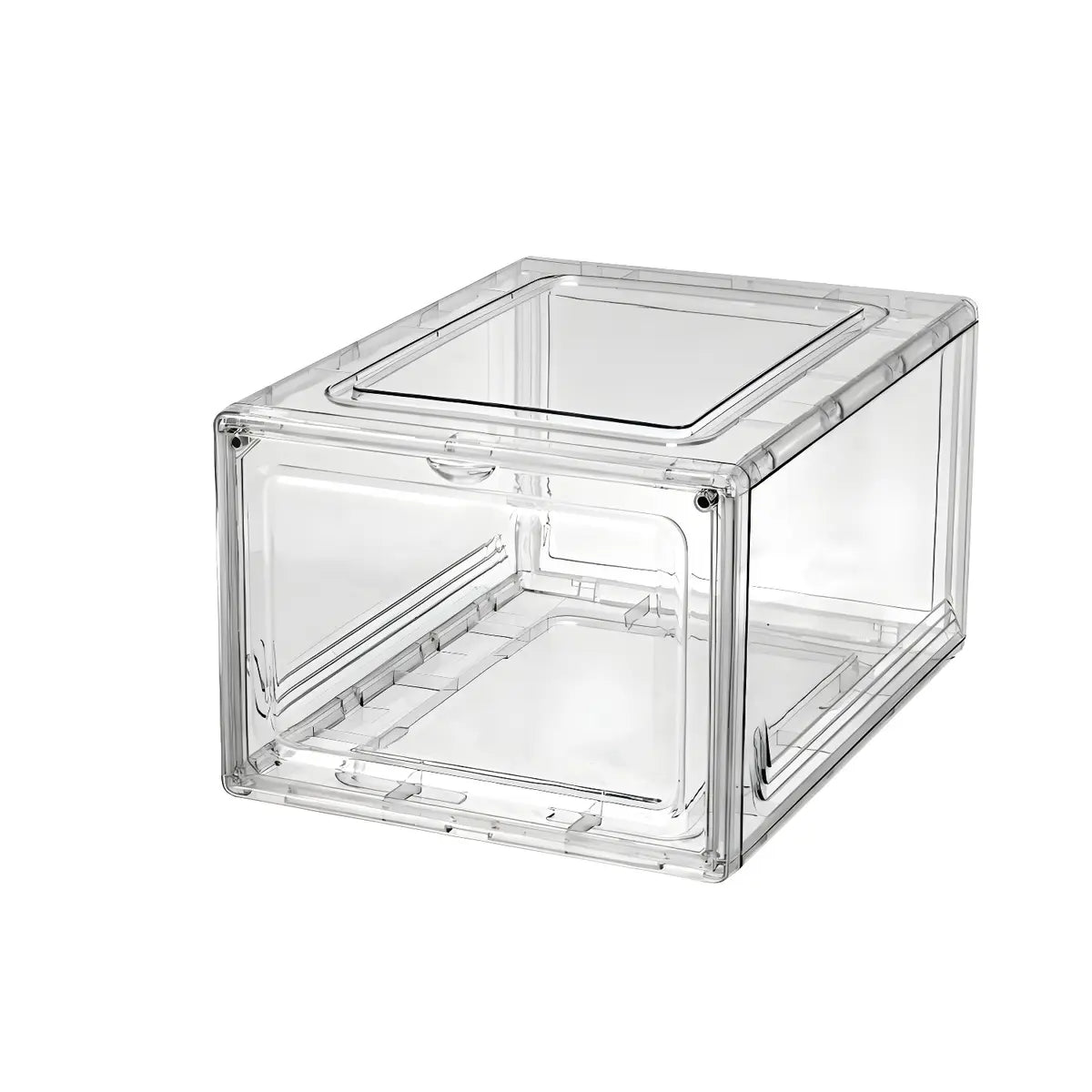 Minimalist Stackable Clear Acrylic Shoe Storage Box Image - 5
