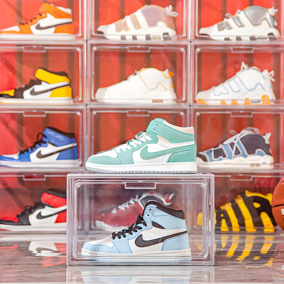 Minimalist Stackable Clear Acrylic Shoe Storage Box Image - 6