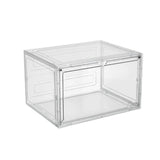 Minimalist Stackable Clear Plastic Shoe Storage Box Image - 2