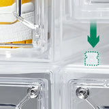 Minimalist Stackable Clear Plastic Shoe Storage Box Image - 8