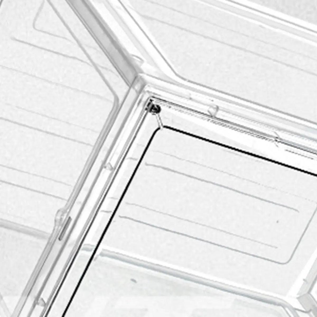 Minimalist Stackable Clear Plastic Shoe Storage Box Image - 9