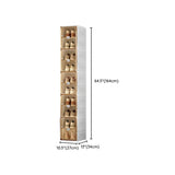 Minimalist Stackable White Plastic Shoe Storage Box Image - 25
