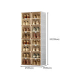 Minimalist Stackable White Plastic Shoe Storage Box Image - 28