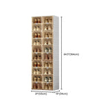 Minimalist Stackable White Plastic Shoe Storage Box Image - 29