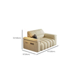 Minimalist Stain Resistant Chalk Fabric Storage Sofa #size