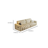 Minimalist Stain Resistant Chalk Fabric Storage Sofa Image - 17