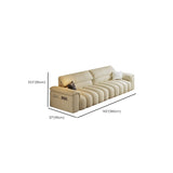 Minimalist Stain Resistant Chalk Fabric Storage Sofa Image - 18