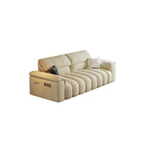 Minimalist Stain Resistant Chalk Fabric Storage Sofa Image - 5