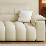 Minimalist Stain Resistant Chalk Fabric Storage Sofa Image - 9