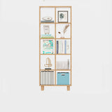 Minimalist Timber Open Back Cube Display Bookshelf Image - 13
