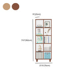 Minimalist Timber Open Back Cube Display Bookshelf Image - 15