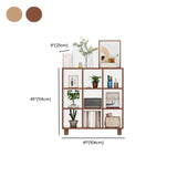 Minimalist Timber Open Back Cube Display Bookshelf Image - 16