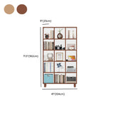 Minimalist Timber Open Back Cube Display Bookshelf Image - 17