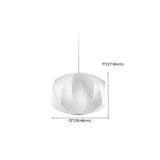 Minimalist Trio Fabric Geometric Living Room Pendant Light Image - 32