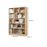 Minimalist Vertical Natural Wood Barrister Bookcase Image - 23