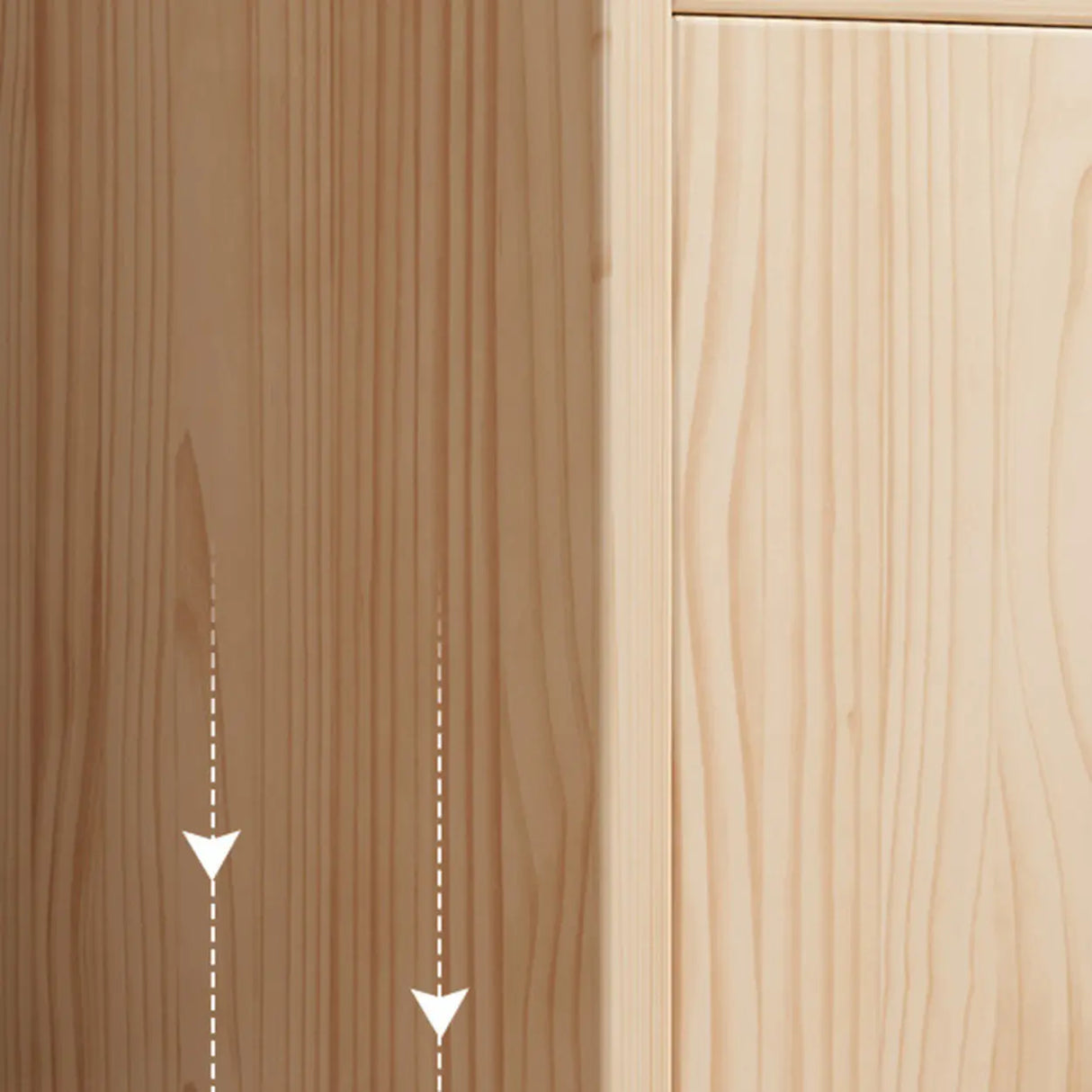 Minimalist Vertical Natural Wood Barrister Bookcase Image - 9