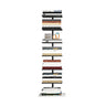 Minimalist Vertical Open Metal Spine Bookcase Black Image - 7