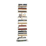 Minimalist Vertical Open Metal Spine Bookcase Black Image - 9