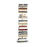 Minimalist Vertical Open Metal Spine Bookcase Black Image - 9