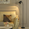 Minimalist White Cone Metal Living Room Floor Lamp Image - 2