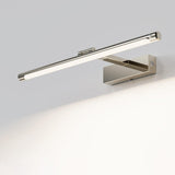 Minimalist White Cylinder Adjustable Vanity Light Image - 2