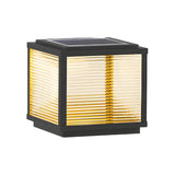 Minimalist White Geometric Cube Outdoor Table Lamp Image - 7