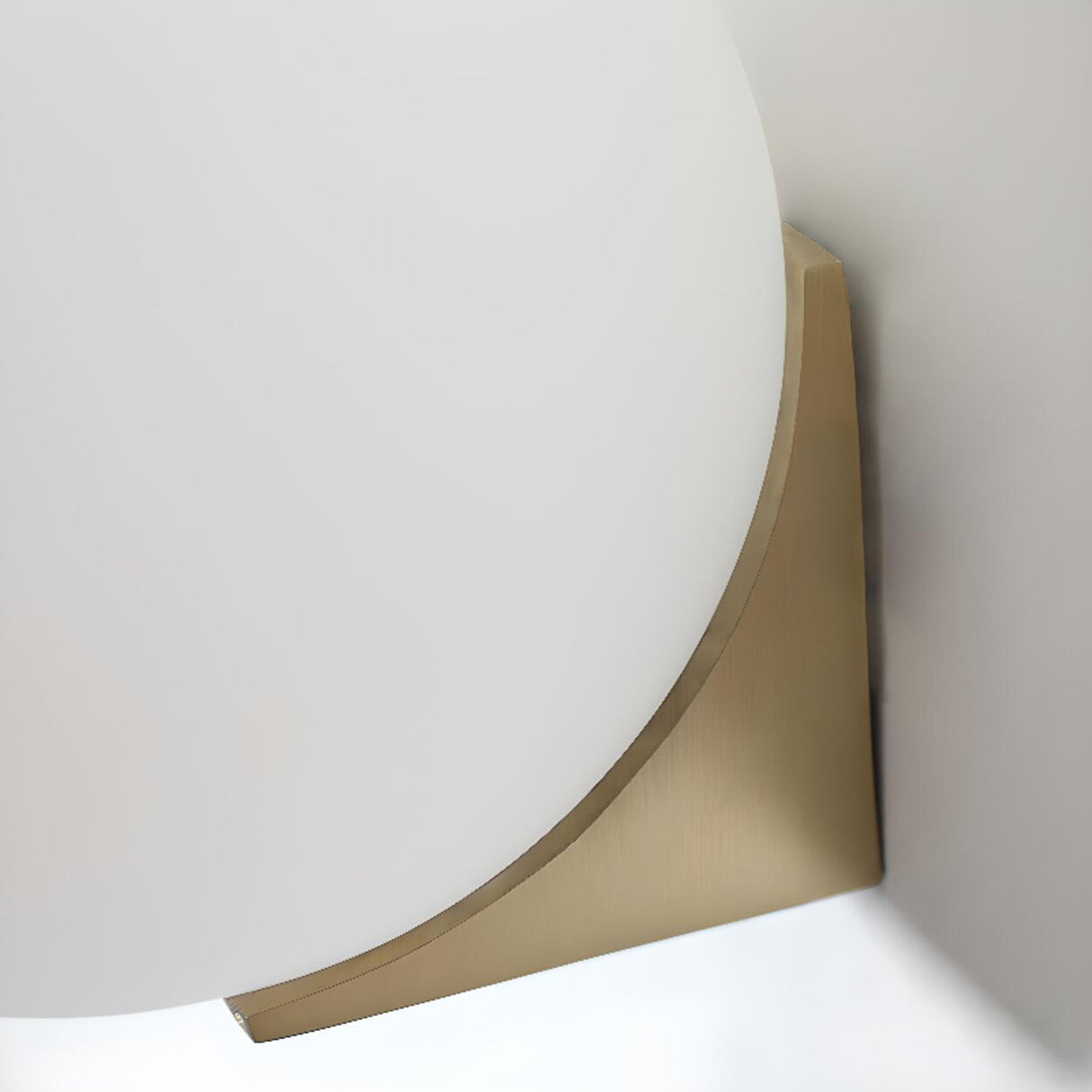 Minimalist White Glass Globe Bedroom Wall Sconce Image - 11
