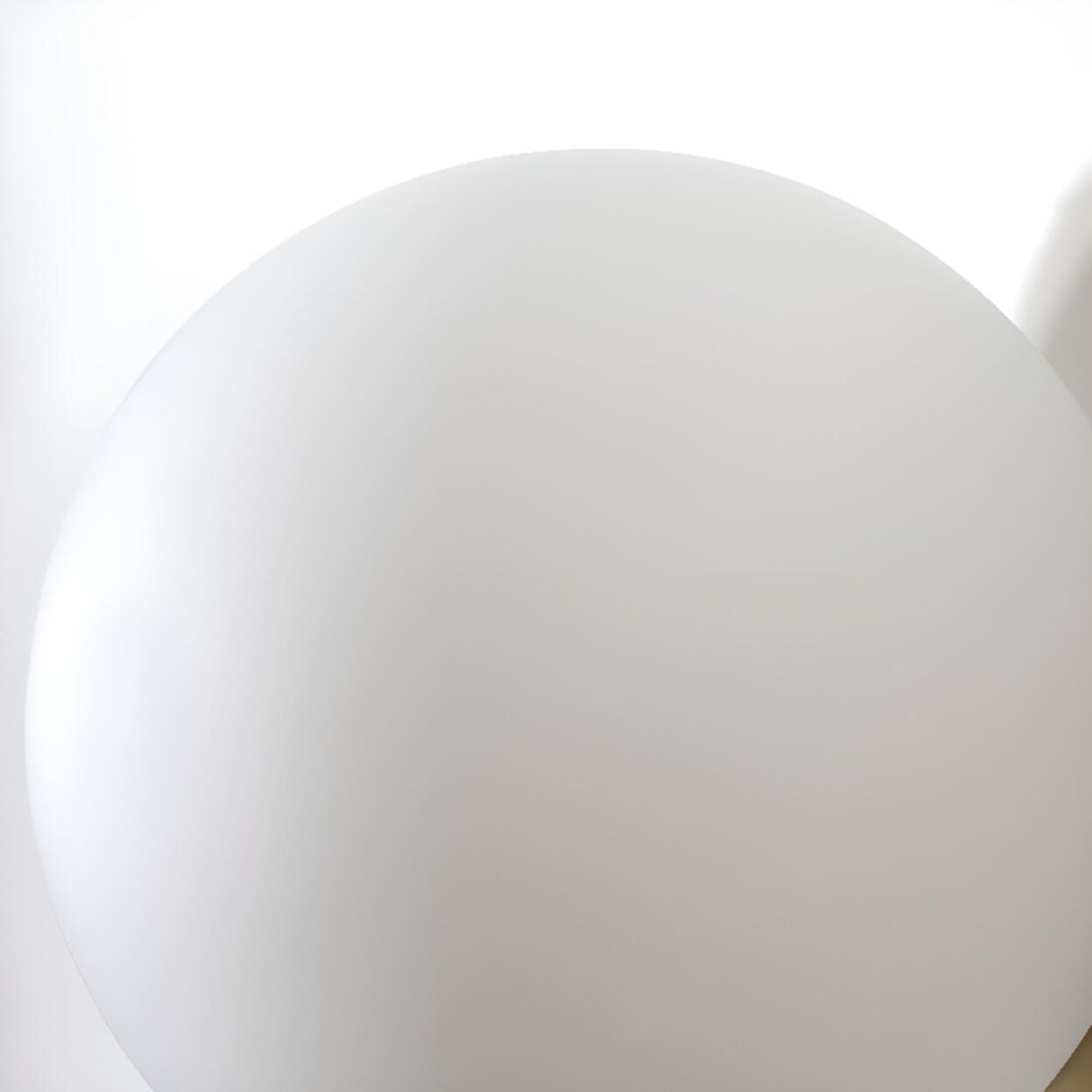 Minimalist White Glass Globe Bedroom Wall Sconce Image - 12