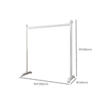 Minimalist White Metal Large Entryway Freestanding Coat Rack Image - 10