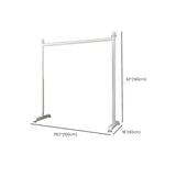 Minimalist White Metal Large Entryway Freestanding Coat Rack Image - 11