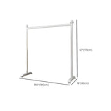 Minimalist White Metal Large Entryway Freestanding Coat Rack Image - 12