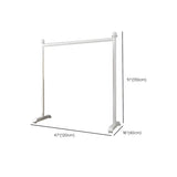 Minimalist White Metal Large Entryway Freestanding Coat Rack Image - 15