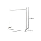 Minimalist White Metal Large Entryway Freestanding Coat Rack Image - 25