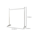 Minimalist White Metal Large Entryway Freestanding Coat Rack Image - 9