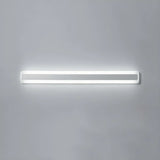 Minimalist White Rectangular LED Bathroom Vanity Light Image - 15
