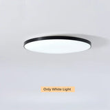 Minimalist White Round LED Flush Mount Ceiling Light  Image - 6