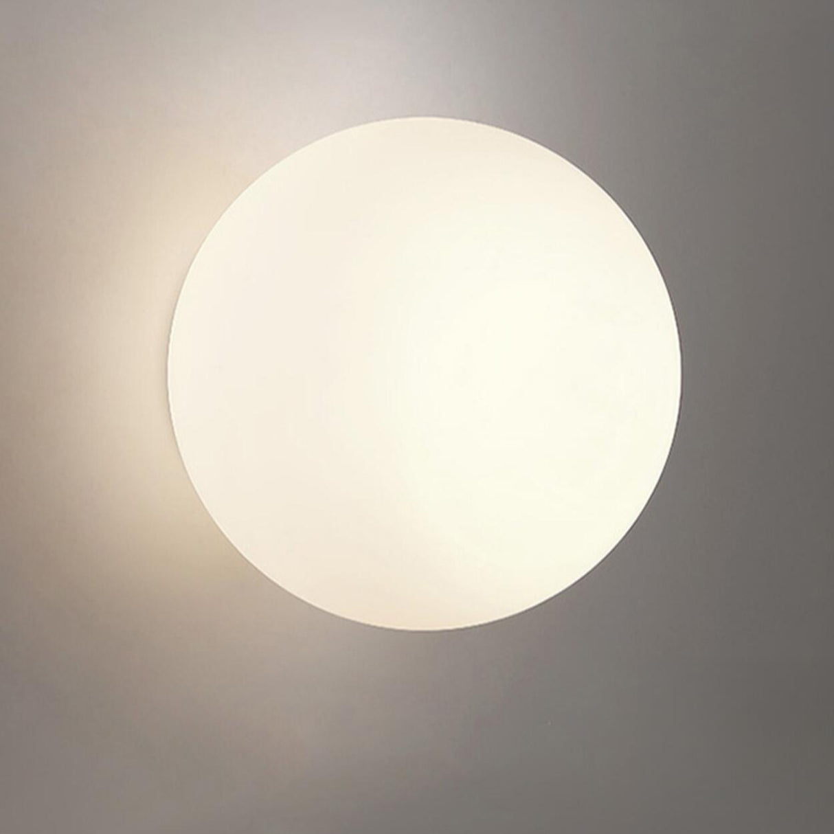 Minimalist White Sphere Glass Ceiling Lamp Hallway Image - 10