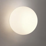 Minimalist White Sphere Glass Ceiling Lamp Hallway Image - 10