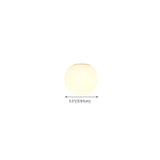 Minimalist White Sphere Glass Ceiling Lamp Hallway Image - 12