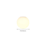 Minimalist White Sphere Glass Ceiling Lamp Hallway Image - 13