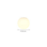 Minimalist White Sphere Glass Ceiling Lamp Hallway Image - 14