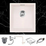 Minimalist White Square Sink for Kitchen Space Image - 14